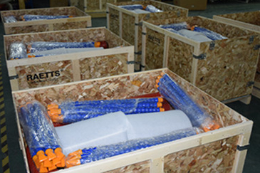 雷茨超級風(fēng)機(jī)蜘蛛手干燥系統(tǒng)裝箱發(fā)貨